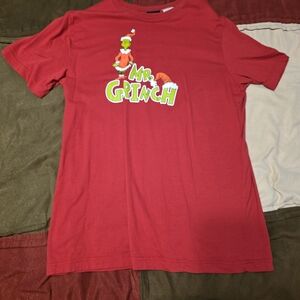 Red Mr. Grinch Kids T-Shirt